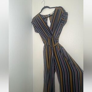 Monteau Multicolor Striped Jumpsuit
